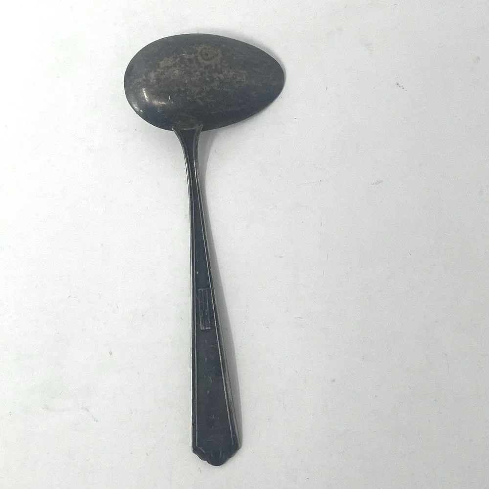 Webster Company Sterling Silver Ladle - Cream/Jelly Spoon - Art‎ Deco Style 4.5